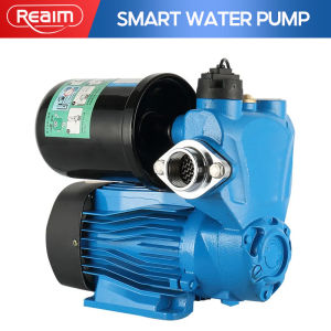 REAIM Intelligent Automatic Jet Pump Hot Cold Water Smart Self-Priming Pump Booster Pump Mute Water Pump High Suction Booster Pump For Pressure Boosting  Built In Pressure Tank and Check Valve Jetmatic Water Pump