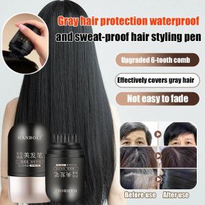 Waterproof And Sweat-Proof Hair Dye Comb Hair Dye Comb Applicator Long-Lasting Hair Dye Pen Stick Suitable For Gray Hair Plant Extract Covers Gray Hair Waterproof And Sweat-Proof Non-Fading Hair Styling Pen
