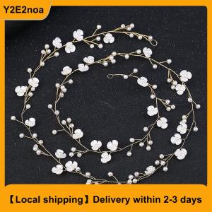 【Local shipping】 Headbands Wedding Hair Accessories Handmade Floral Rhinestone Hair Ornament For Bride Girls
