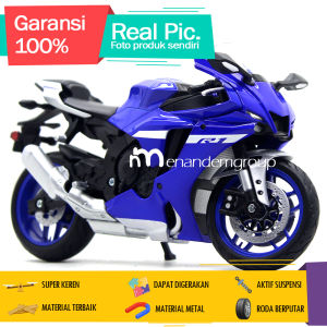Diecast Miniatur Mainan Motor Gede Moge Sport  YZF-R1 2021 Besi Metal 1/12