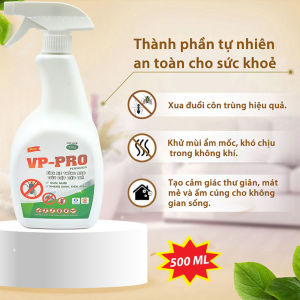 Xịt Đuổi Muỗi Ruồi Nhặng Xanh Côn Trùng VP-PRO Chính Hãng KIRENA 530ml Thân Thiện Người Dùng Nguồn Gốc Thảo Mộc