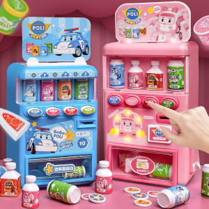 KIDS SIMULATION DRINKING VENDING MACHINES Mini Vending Machine Toy with Coins MAINAN MESIN MINUMAN