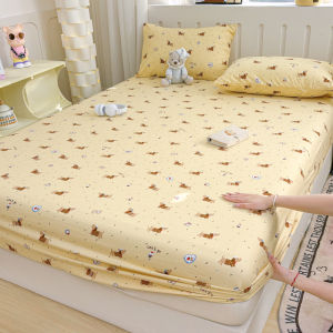 Dansunreve 2025 Cartoon Prints Bedsheet Panda Fully Garterize Bedsheets Pillowcase Stretchable Bed Sheet Comfortable Fitted Sheets Bed Protecctor