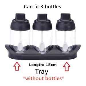 Seasoning Bottle with Spoon 🔥Ready Stock🔥 250ml Condiment Spice Oil Honey 🔥Botol Perasa