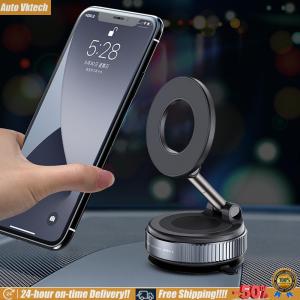 [Vktech]แท่นวางระบบนำทาง GPS อเนกประสงค์ที่ตั้งโทรศัพท์มือถือที่วางโทรศัพท์สุญญากาศแบบแม่เหล็กพับได้สำหรับพื้นผิวรถที่เรียบ