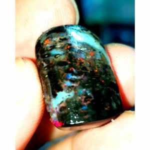 Bahan Batu Black Opal Sempur Jarong Asli Banten