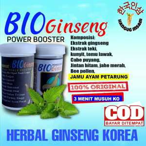 1 BOTOL BIO GINSENG 50 BUTIR BISA COD JAMU AYAM BIO GINSENG SEHAT BUGAR