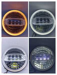termurah daymaker cobra 7in 16 LED angel eyes eropa head lamp 7inc 16 LED
