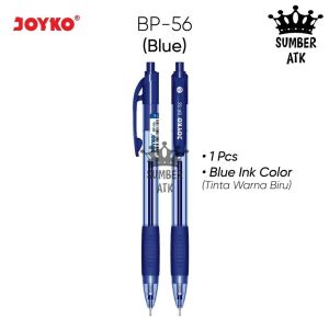 Ball Pen Pulpen Pena Joyko BP-56 BP-56AB BP-56PTL 0.7 mm Black Blue Red