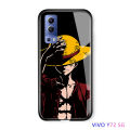 Ốp UCUC, Ốp Lưng Anime Cạnh Mềm Sang Trọng Vivoy72 5G Dành Cho VIVO Y72 Ốp Bóng Cho Bé Trai Luffy Ốp Lưng Kính Cường Lực Chống Sốc. 