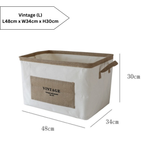 Ready Stock Multifunctional Foldable Storage Basket Hangable Home Living Organizer Simple Space Saving Large Capacity Durable Portable Waterproof Wardrobe Rack Cabinet Balcony Bedroom Store Room Playroom Clothes Bedsheet Snacks Drinks Toys Book Cosmetic