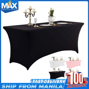 Spandex Table Cloths 4FT 6FT Home Rectangular Table Catering Table Cover Polyester Elastic Stretch Table Cover Wedding Dining Decor Table Toppers Massage Table Cover for Wedding&Party