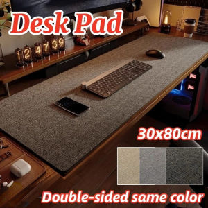 30x80cm Cotton Linen Desk Pad wear-resistant Waterproof Non-slip Gaming Mouse Mat for Office & Home