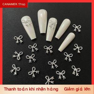 CS Vàng Bạc Hoa Làm Móng Tay Phụ Kiện Móng Tay Thạch Móng Tay Nghệ Thuật Đồ Trang Sức Bow Móng Tay Trang Trí 3D Móng Tay Nghệ Thuật Khoan