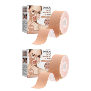 EELHOE 2.5cm*5m Facial Myofascial Lift Tape V-Shape Face Breathable Invisible Patch Fade Fine Lines Lift Tighten Jaw V-shape Facial Lifting Patch Tape V-shaped Face Lines Makeup Wrinkle Removal Tool