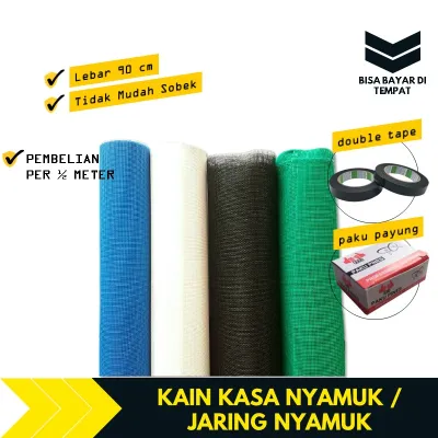 Kain Jaring Kawat Nyamuk Untuk Ventilasi Jendela Lubang Angin Setengah Meteran 50cm TBA555
