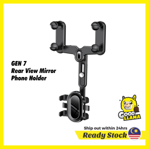 New Anti-Shock 360º Rotate Car Mount Rearview Mirror Phone Holder GPS DVR Waze Strong Firm Grip