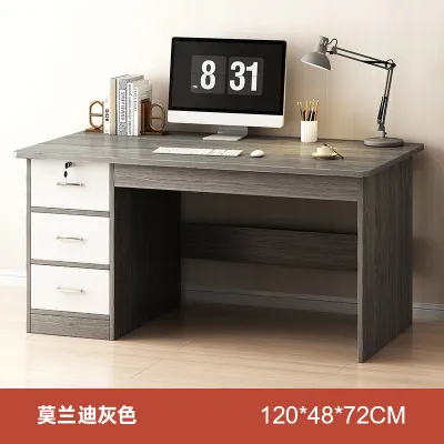 Desk Simple Computer Desk Home Student Bedroom Desk Office Staff Desk WITH LOCK