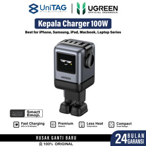 UGREEN UNO Kepala Charger For iPhone Samsung iPad Macbook Laptop Adapter 100W PD SFC 2.0 Fast Charging