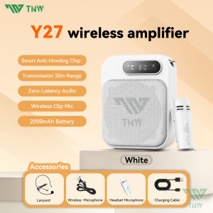 TNW Y27 Mini Portable Voice Amplifier Megaphone Booster With Wireless Lapel Mic & Wired For Teacher