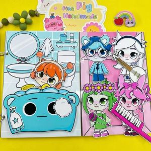 [COD] หนังสือสติ๊กเกอร์ หนังสือเงียบหยิก หนังสือกิจกรรม กล่องสำหรับจังหวะ สติกเกอร์วัสดุฉากแบบทำมือ สมุดเก็บภาพทำเอง การ์ตูนลายการ์ตูน กล่องหนังสือจังหวะเงียบ ของขวัญสำหรับเด็กผู้หญิง