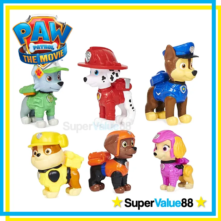 Paw Patrol, Movie Pups Gift Pack with 6 Collectible Toy Figures, Kids Toys  for Ages 3 and up