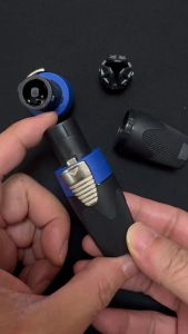 WH NL4FC Speaker Cable Amplifier Connector Audio Speaker Plug Twist Lock 4 Pole Speaker Plug Compatible with Neutrik Speakon NL4FC NL4FX NLT4X NL2FC