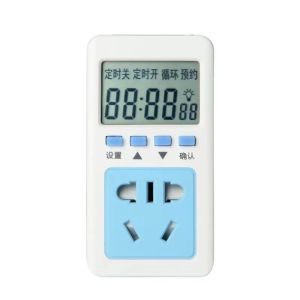 Electronic Digital Timer Socket with Timer Intelligent Rain Forest Timer Fish Tank Timing Socket
