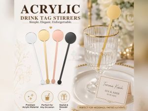 Reusable Acrylic Beverage Stirrer DS Brand M2