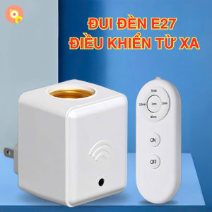 Đui Đèn E27 Thông Minh RP2 - Điều Khiển Từ Xa Hẹn Giờ Tắt Tự Động Dễ Lắp Đặt Không Cần Dây Điện