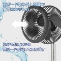 Soleus Air Portable Table Fan 4000mAh Battery Powered BLDC Motor USB Rechargeable 4-Speed High Wind Feed Small Personal Fan Powerful and Quiet for Desk/Home/Office/Indoor/Outdoor (WHITE). 