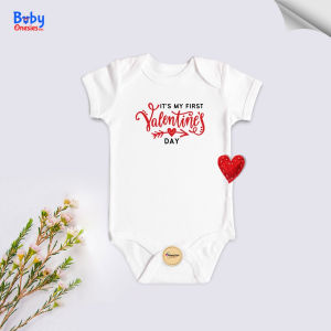 My First Valentine’s Day Baby Onesie Vol. 2 | 0–12 Months Cotton Bodysuit for Baby Boy & Girl