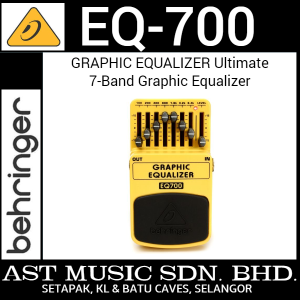 Behringer GRAPHIC EQUALIZER EQ700 Ultimate 7Band Graphic Equalizer (EQ