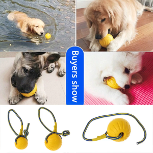 Họa tiết cún cưng lấy Sphere đồ chơi huấn luyện chó Sphere đồ chơi với sợi dây thừng Pet Puppies đồ chơi vui vẻ cho chó cưng chơi