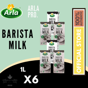 ARLA Pro Barista Full Cream Milk 1L x6 + Arla Full Goodness 100% Full Cream Milk 1L - Ultimate Duo for Coffee