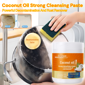 Kitchen Multifunctional Cleanser Coconut Oil Strong Cleansing Paste Powerful Rust Remover Natural Plant No Harm To Cookwear