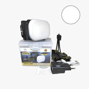 A280W Headlamp HARVEST LIGHTING Senter Kepala FLOODLIGHT LED PREMIUM IP66 9000Mah Lampu Emergency Travel Tambang Hunting Berburu Rechargeable Original Berkualitas Bergaransi