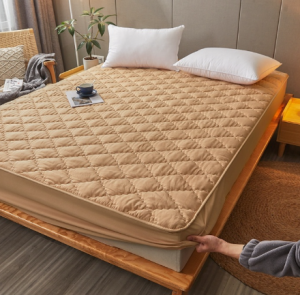 [COD] 100% Waterproof rhomboid Bed Sheet Mattress Protector Cover Single/Double/Queen/King Size