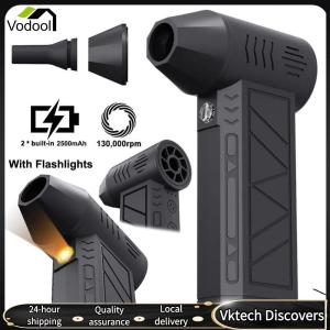 【Vodool】 130000RPM Electric Dust Blower USB Charging Mini Turbo Violent Fan Brushless Motor High Power Duct Fan for Computer Keyboard