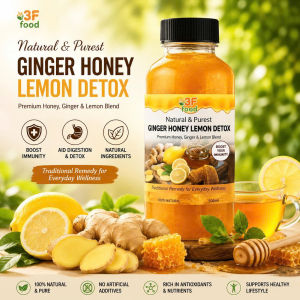 Ginger Lemon Honey Turmeric 120ML – Boost Immunity No Added Sugar Natural Detox & Wellness