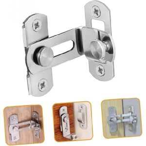 Chốt Khoá Cửa Móc Cài Góc Vuông Size 70mm Bảo Vệ An Ninh  Dùng Cho Chuồng Trại Vườn Cửa Phòng Nhà Để Xe Cửa Sổ