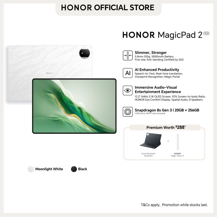 HONOR Magic Pad 2 – 12.3” OLED Display 10050mAh Battery 20GB+256GB ...