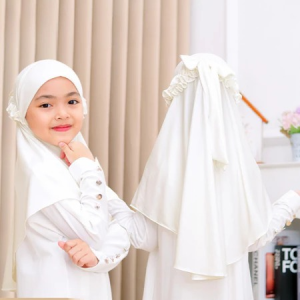 hijab instan bergo ricis anak / jilbab anak pita ricis usia 1-10thn