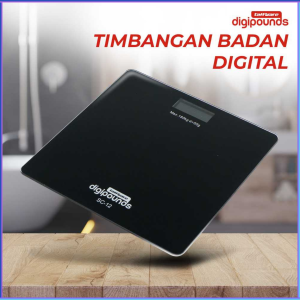 PENGIRIMAN CEPAT Taffware Digipounds Timbangan Badan Digital Temperature Battery SC 12 / timbangan badan digital dewasa terbaru lengkap 180 kg karakter baterai berdiri cek lemak jumbo anak