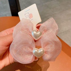 Klip Rambut 🐻儿童蝴蝶结发绳新款不伤发女童宝宝扎头发皮筋头饰 Childrens bow hair rope new style does not hurt the hair girls baby hair rubber band headdress