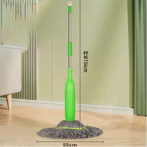 2-in-1 Dehydrated Mop Handheld Long Handle Microfiber Floor Mop Cleaner Wet and Dry Cleaning Mop for Kitchen Hardwood Restaurant