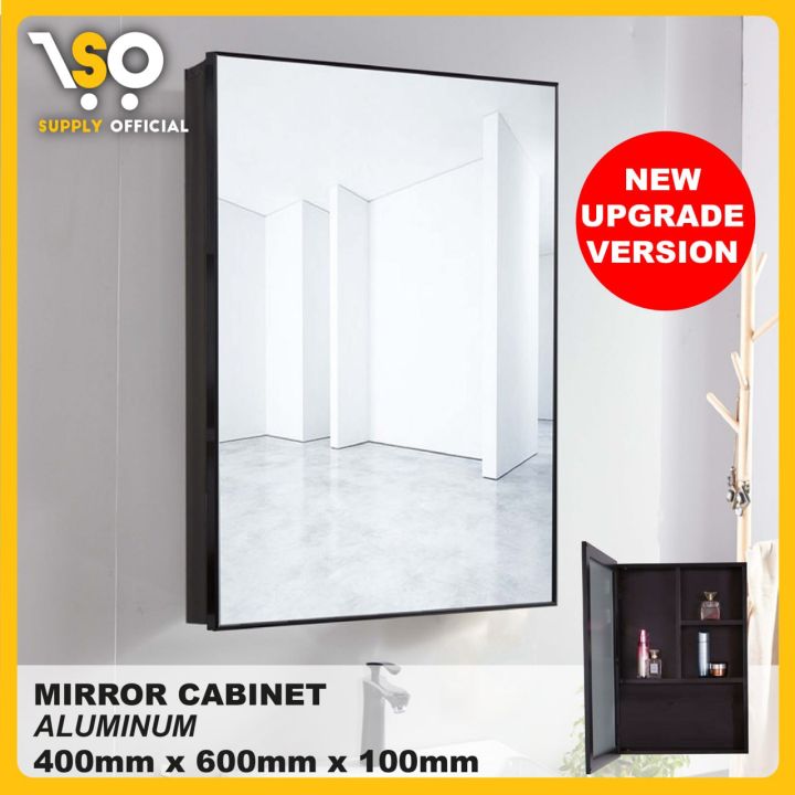 Aluminium Bathroom Mirror Cabinet Multiple Compartments Cabinet 350*500 ...