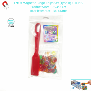YUDESHUI A Set 100 Metal Chips ic Bingo Wand Multi Colors Interactive Science Learning Tool Learning Activities 17mm ic Bingo Chips Set Family Night