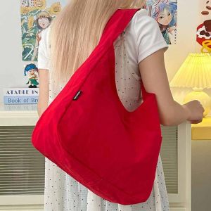 495HS Large Capacity Nylon Shoulder Bag Candy Color Quick-dry Sport Tote Bag Waterproof Korean Style Mobile Phone Pack
