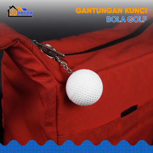 Golf Ball Keychain Gantungan Kunci Unik Bola Golf